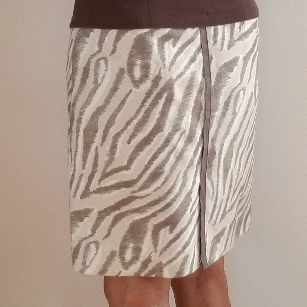 Ann Taylor LOFT Zebra Print Shift Skirt